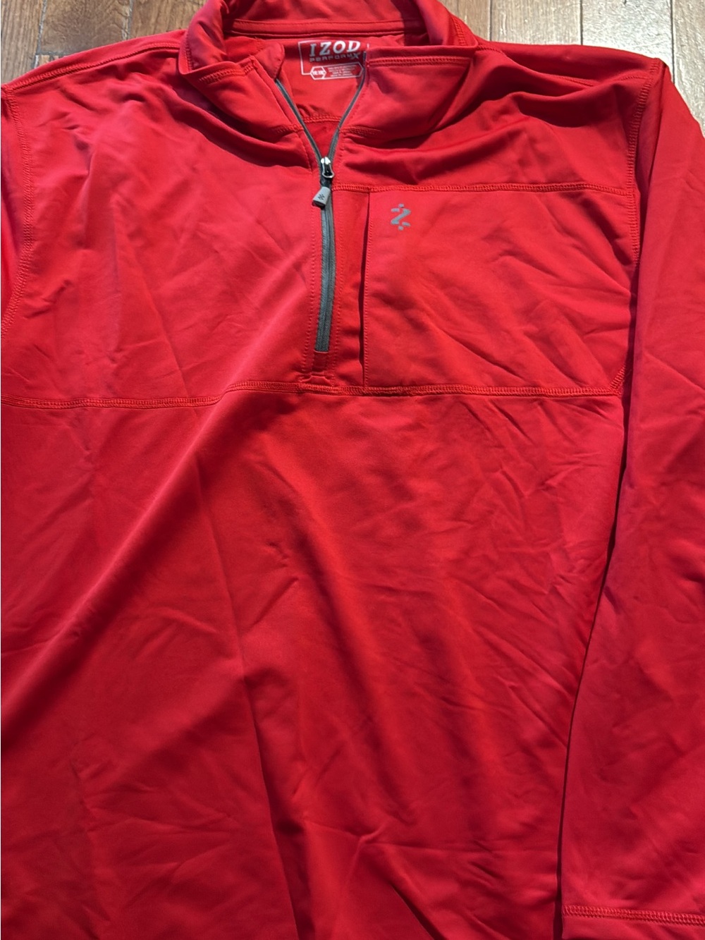 Izod Men's Red Half-Zip Performance Pullover